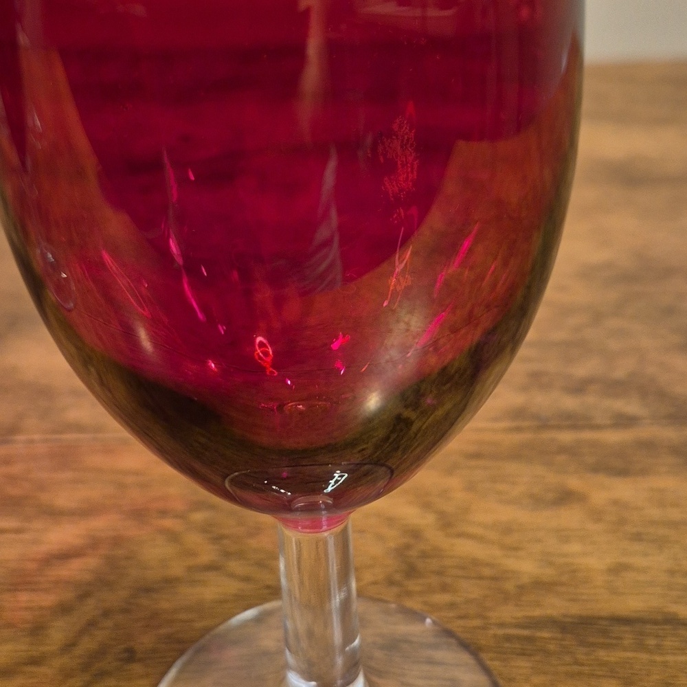 VINTAGE Multicolor Iridescent Wine Glasses, Set of 5 - Picture 13 of 16